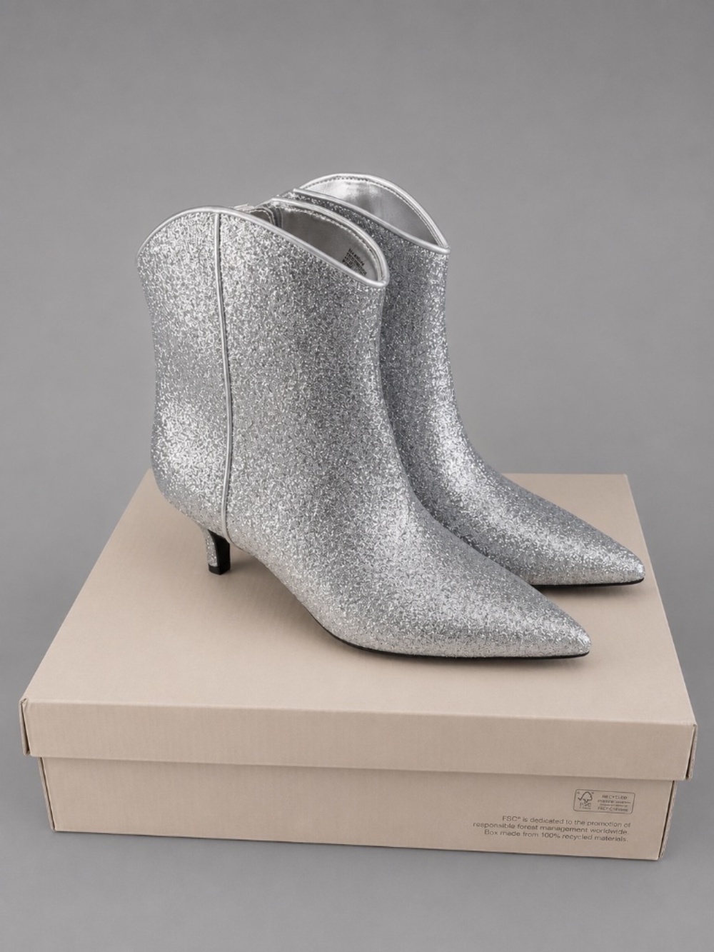ON 34TH Glitter Ankle Boots